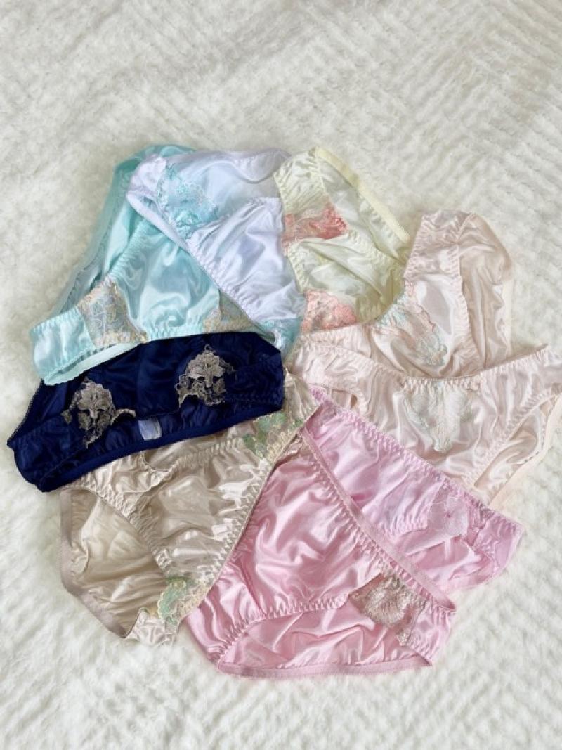 ～お任せ＊光沢ツルツル素材♪大人かわいいパンティー各種＊3日間着用～